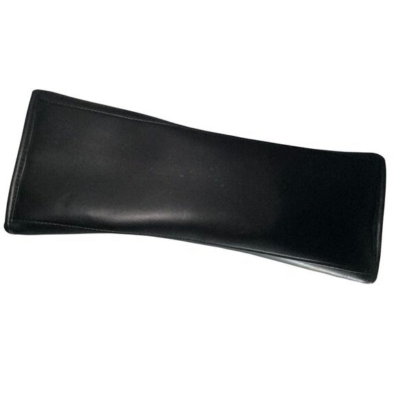 DKNY Black Leather Tote Bag With Handles & Logo Design - Picture 5 of 8